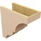 Ekena Millwork 8"W x 16"D x 16"H Classic Asheboro Rough Cedar Woodgrain TimberThane Corbel, Primed Tan CORUR08X16X16ASHRCPR - alternate 4